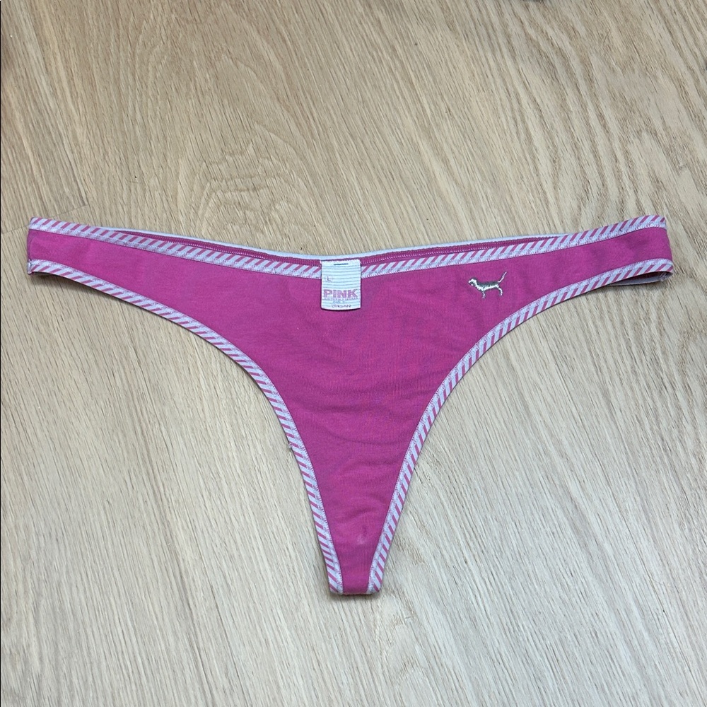 2007 Y2K Vintage PINK Victoria's Secret Thong Panty L
